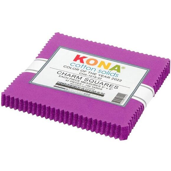 Cosmos Color of the Year 2022 Charm Pack by Kona Cotton Solids - Robert Kaufman - Picture 2 of 2